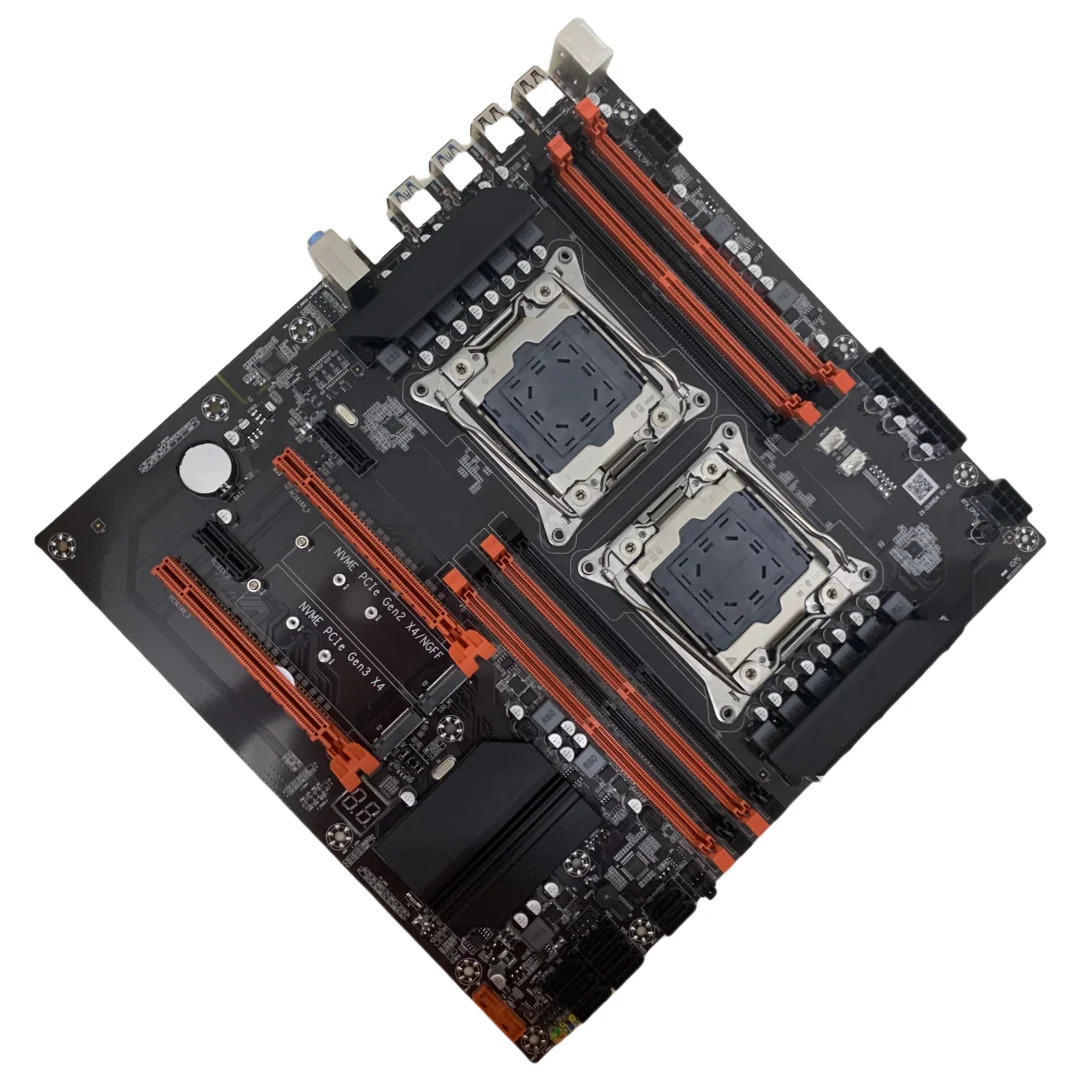 X99 Motherboard Dual CPU M.2 LGA 2011 V3 E-ATX USB3.0 SATA3 8 DIMM DDR4 Support Xeon processor slot 2011-3