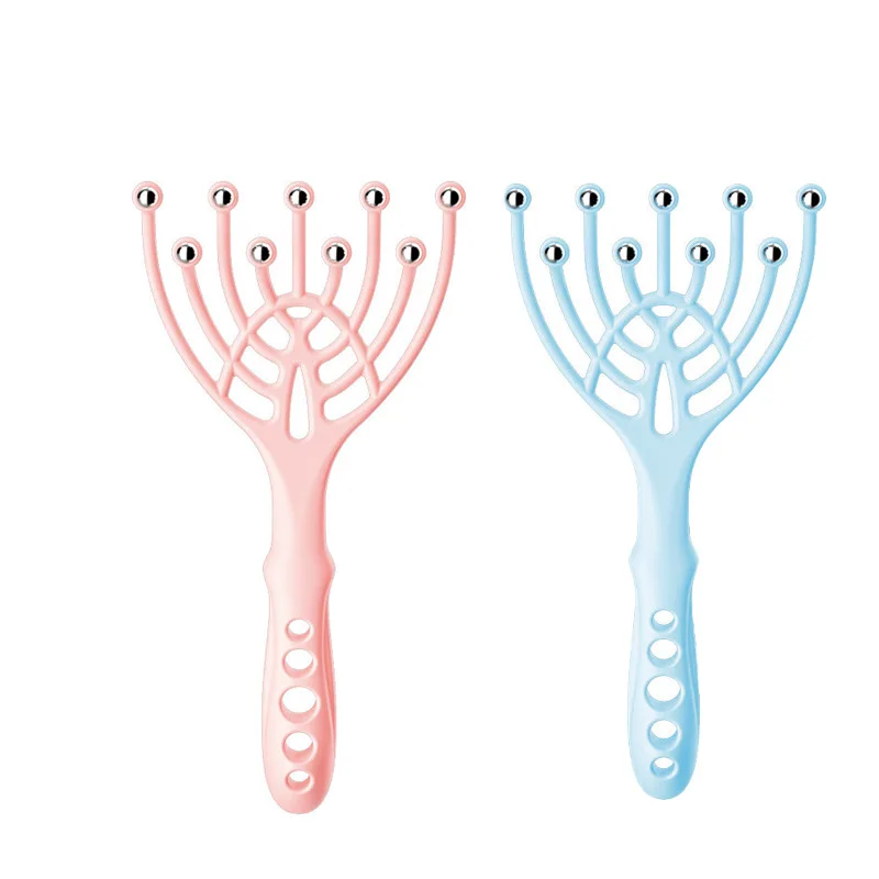Octopus Head Massager Scratching Scalp Relaxation Relief Body Massager Scratcher Finger Relieves Tension All-round Head SPA Tool