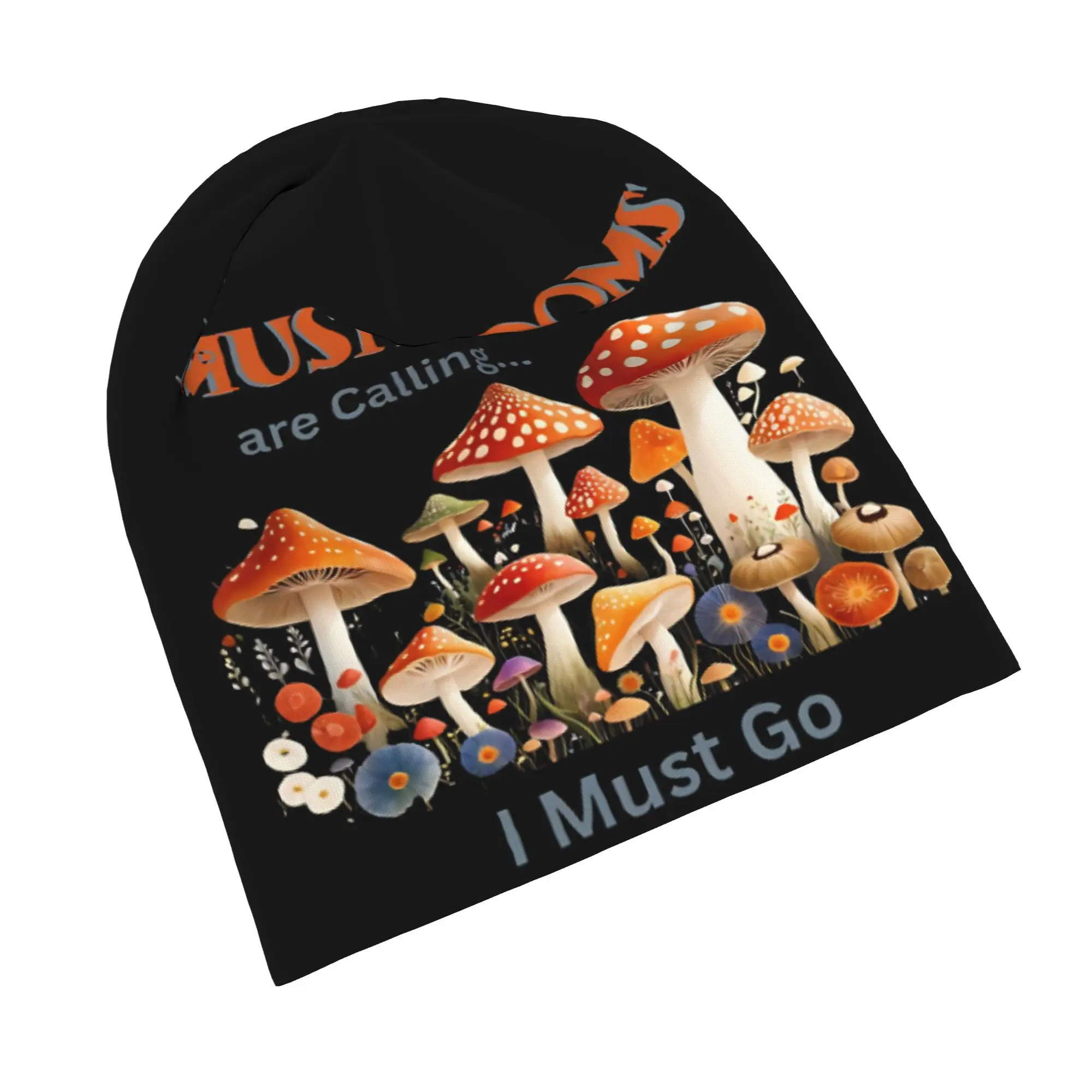 Mushrooms Are Calling Beanie Cap for Men Women Streetwear  Beanies Hat for Climbing