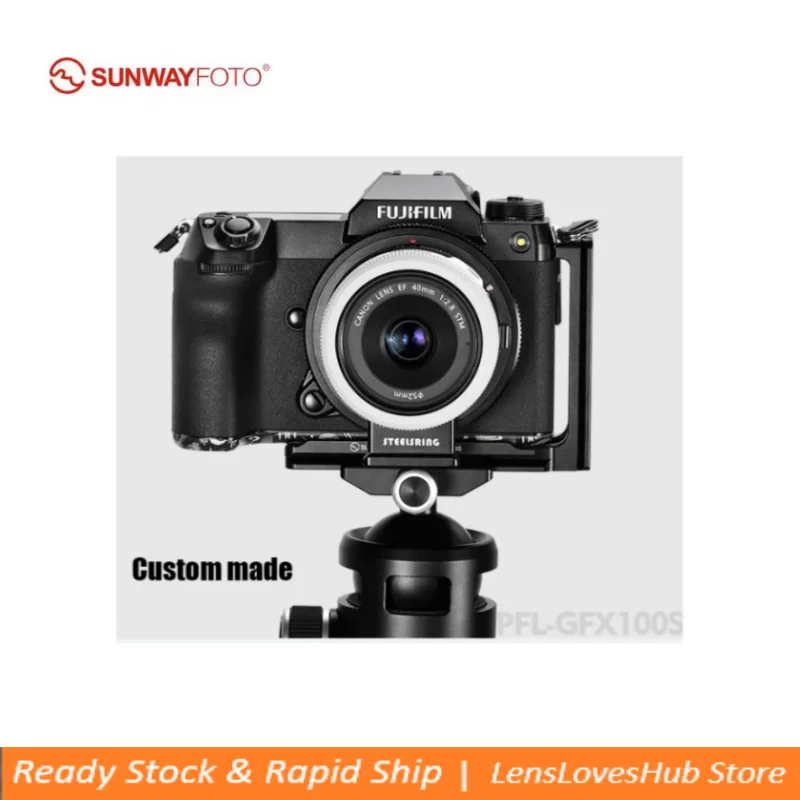 

SUNWAYFOTO PFL-GFX100S L Bracket for Fujifilm GFX100S/50SII Compatible Arca Swiss Quick Release Plate