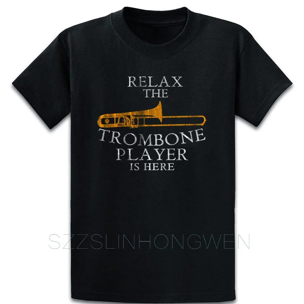 Trombone Trombone Player T Shirt Novelty Over Size S-5XL Short Sleeve Pictures Funny Character Spring Sunlight Cotton T-Shirt