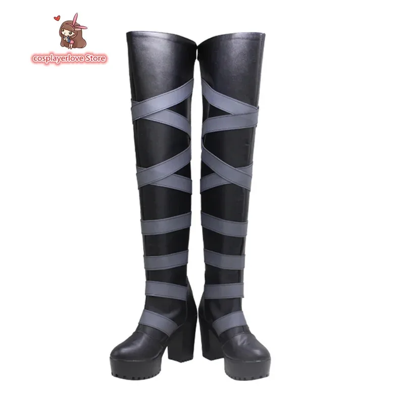 Anime Black Butler Undertaker Scarpe Cosplay Stivali Scarpe di Carnevale di Halloween