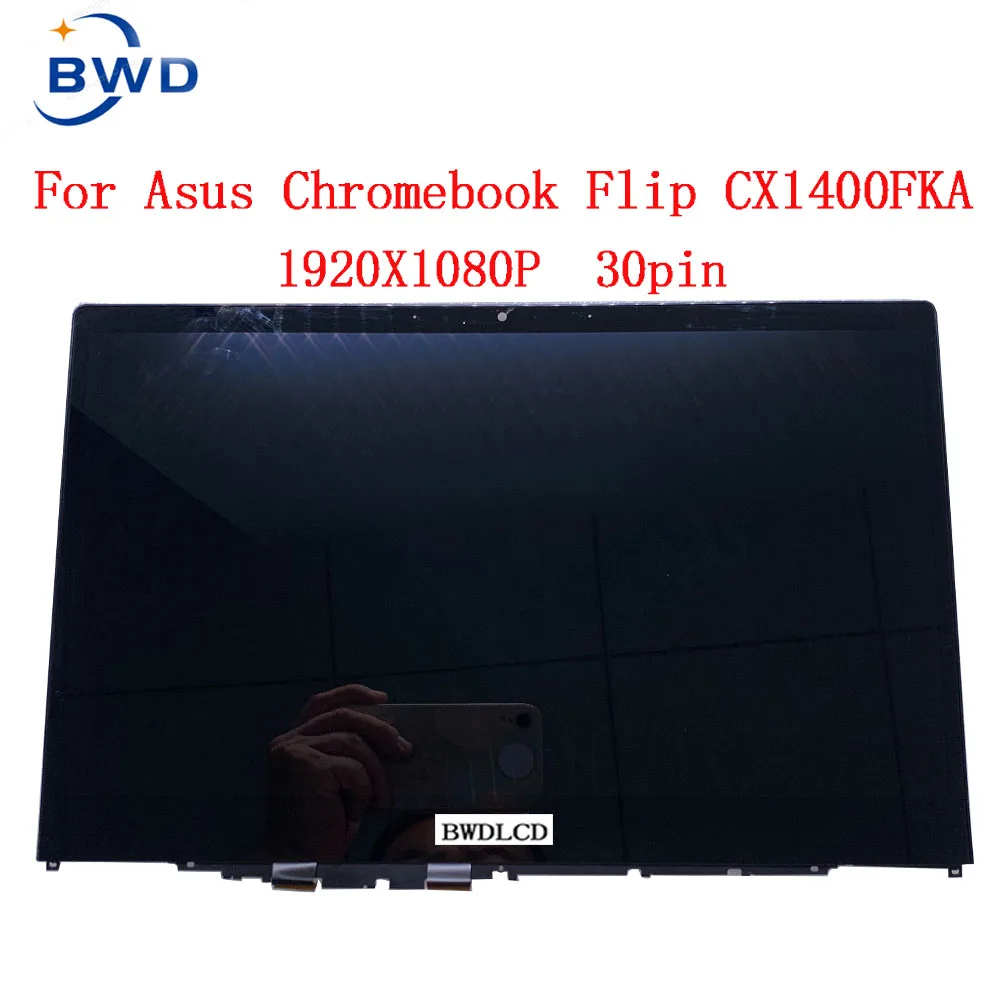 140inch Replacement FHD IPS LCD For ASUS CX1400 CX1400FAK series Laptop Panel Matrix Touch Assembly With Bezel