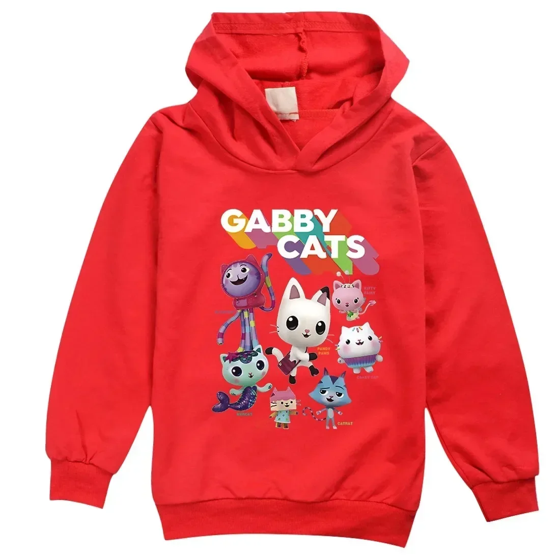 Gabbys Doll House Hoodie Children Spring Autumn Kids Long Sleeve Coats Boys  Gabbys Cats Sweatshirt Girls Casual Clothes