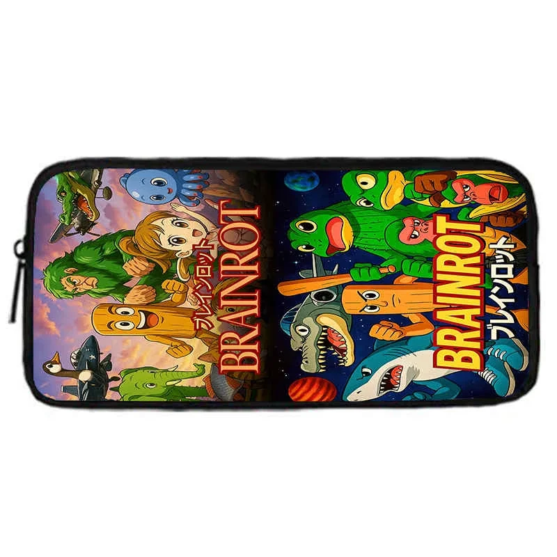 حقائب أقلام رصاص من برينروت للأطفال، حقائب أقلام رصاص مدرسية للأطفال من كارتون برين روت للفتيات، مقلمة كبيرة وبسيطة للأطفال