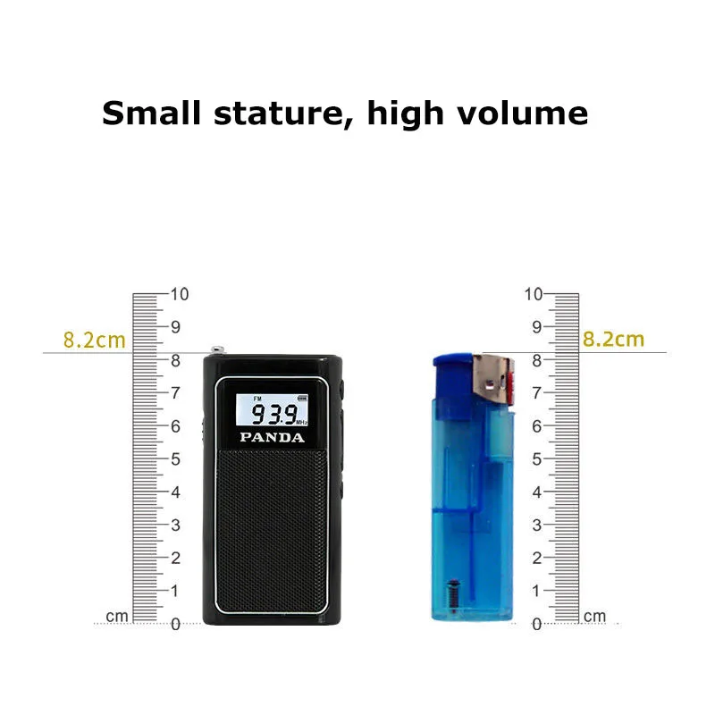 Мини Портативный DSP радио перезаряжаемый карманный fm-радио встроенный динамик Авто поиск и магазин станция Поддержка TF карта гарнитура Pla