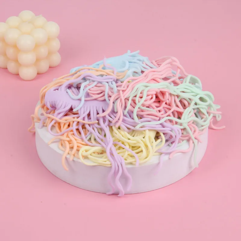 Stretchy Spaghetti Ball Fidget String Noodles Sensory Toy Fiddle Autism Stress Toy Classroom Tools Childhood Education Toys