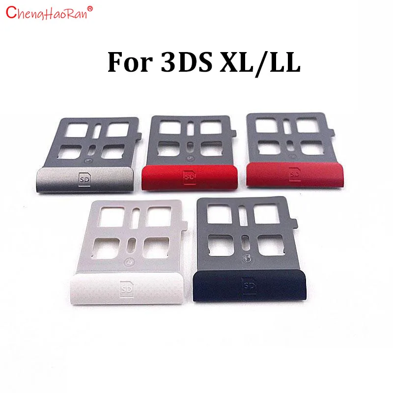 

1PC Original SD Game Card Slot Cover Holder Frame for 3DS LL/3DS XL Console Repair Part White Black Silvery Limited Red