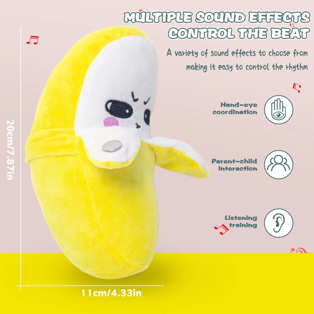 Jouet en peluche musical rythmique piano, modes d'interaction pour un seul joueur et deux joueurs, peut jouer de la musique