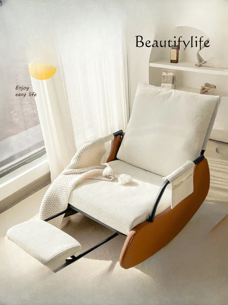 

N Lazy Sofa Recliner Adult Living Room Balcony Home Leisure Long-Sitting Comfortable Rocking Chair
