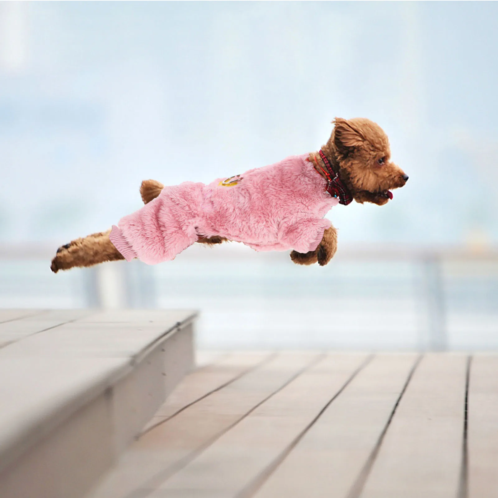 

Winter Warm Puppy Costume Clothing Pink S Thicken Thermal Coat Dog Clothes Comfortable Fashion Adorable Breathable