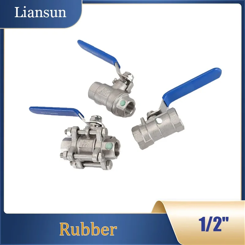 

Шаровой кран из нержавеющей стали 304 — цельный/2-компонентный дизайн, запорный клапан для воды с внутренней резьбой 1I4 "-1"