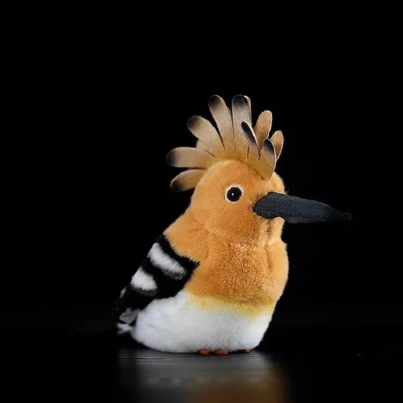 Lifelike Hoopoe Upupa Epops Brown Fat Bird Emulational Animal Small Doll Soft Stuffed Plush Toy Girl Boy Birthday Christmas Gift