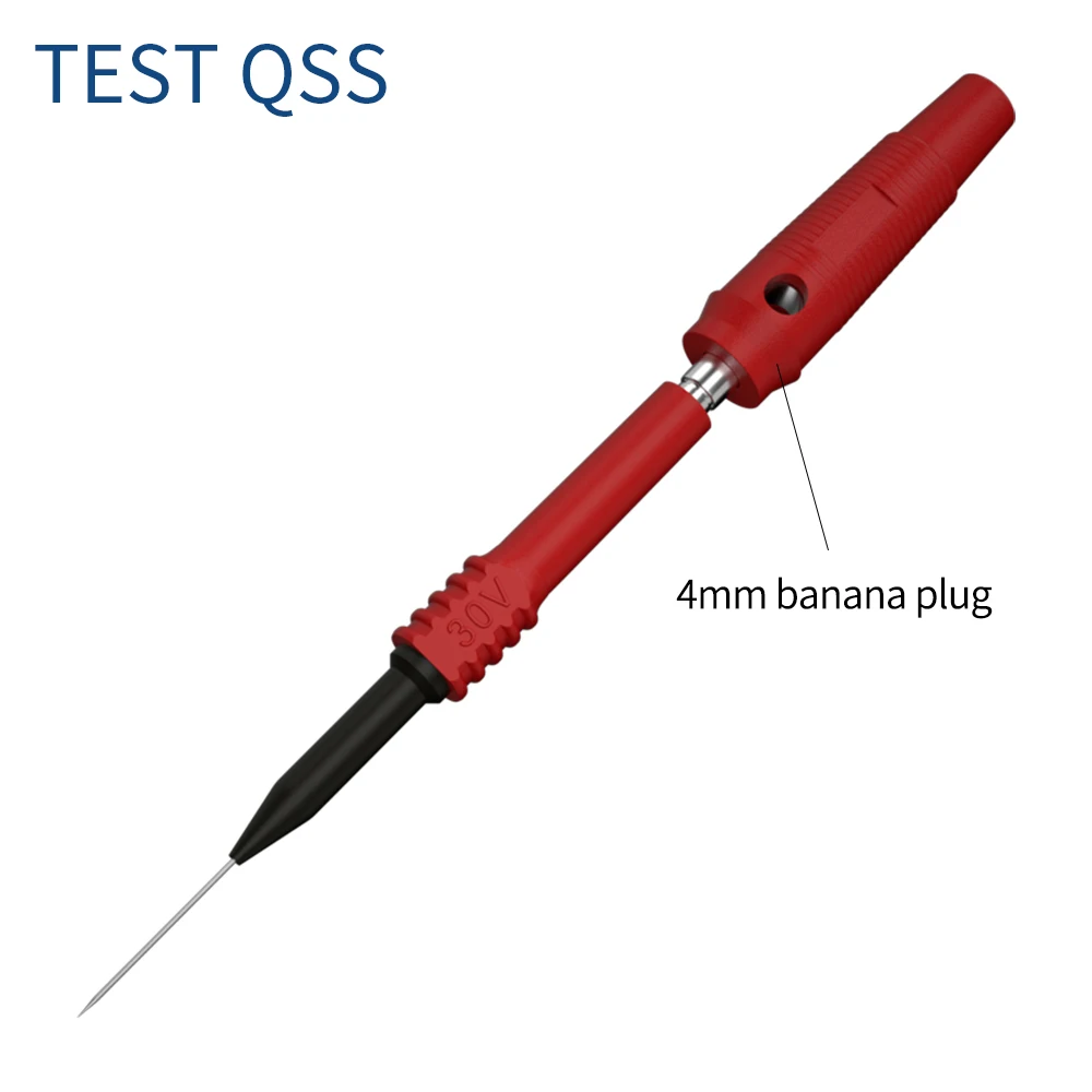 QSS 5pcs Multimeter Test Pin Probe Diagnostic Tool Insulation Wire Piercing Tester Needle Tip Repair Accessories Q.30009H