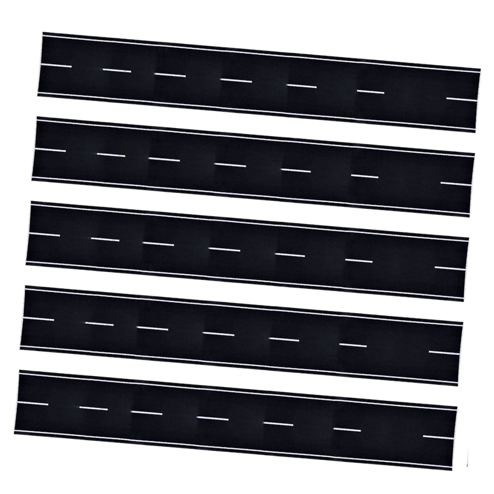 

5Pcs Landscape Road Sticker Simulation Highway Tape N Scale 1:160 Black Road Strips 40mm X 500mm Self Stick Strong Adhesion