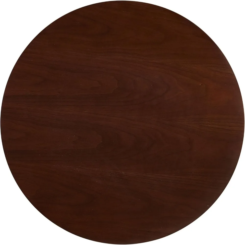 مجموعة طاولة قهوة مستديرة متداخلة مكونة من قطعتين، مجموعة طاولة جانبية مكونة من قطعتين من بوهو لغرفة المعيشة وغرفة النوم، سطح خشبي مصنوع مع