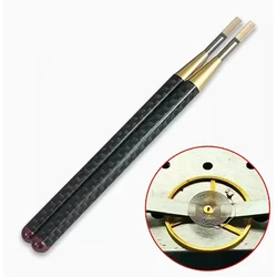 2PCS Watchmaker's Tool for Removing Watch Swing Wheels, Hairspring, Watch Parts, Maintenance, and Accessories Black Gossamer Kit