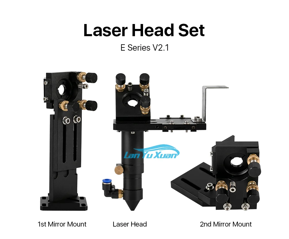 

Cloudray New CO2 E Series Laser Head Set with Lens D20mm FL50.8 & 63.5 101.6 Mirror 25mm for Engraving Cutting Machine