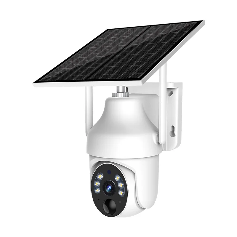 4MP 1440P Ubox  APP Solar Power   4G/WIFI IP Dome Camera Full Color AI Humanoid Detection Home Security Monitor