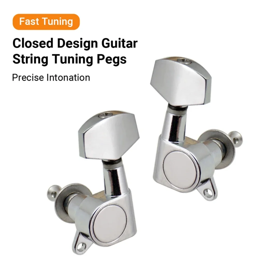 

6Pcs Acoustic Guitar Tuners String Tuning Pegs Keys Machine Heads Locking Tuners 3L3R For Electric Or Acoustic Guitar