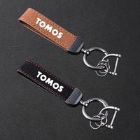 Motorcycle High-Grade Keyring Leather Suede Keychain For Tomos Nitro Arrow Sprint LX Streetmate R A35 Racing TT Accessories