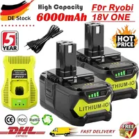 NEW 6Ah For RYOBI P108 18V One+ Plus Battery 18 Volt Lithium-Ion Power Tools P104 P107 RB18L50 RB18L20 P108