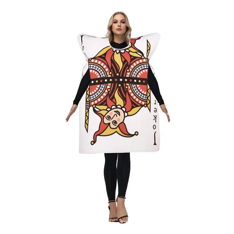 Sky02 Карнавальный костюм покера King Spades A Косплей Наряд Забавная пара Одежда Губка Реквизит для вечеринки Женщина Мужчина Карнавал Пурим Hal88Ji