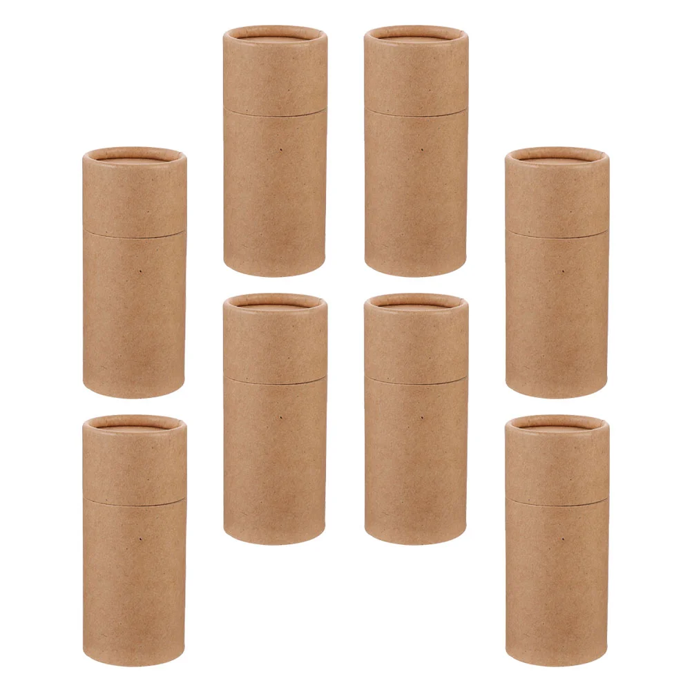 

8 Pcs Essential Oil Bottle Paper Tube Box Gift Boxes Can Storage Cans Container Containers Holder Cylinder Packing