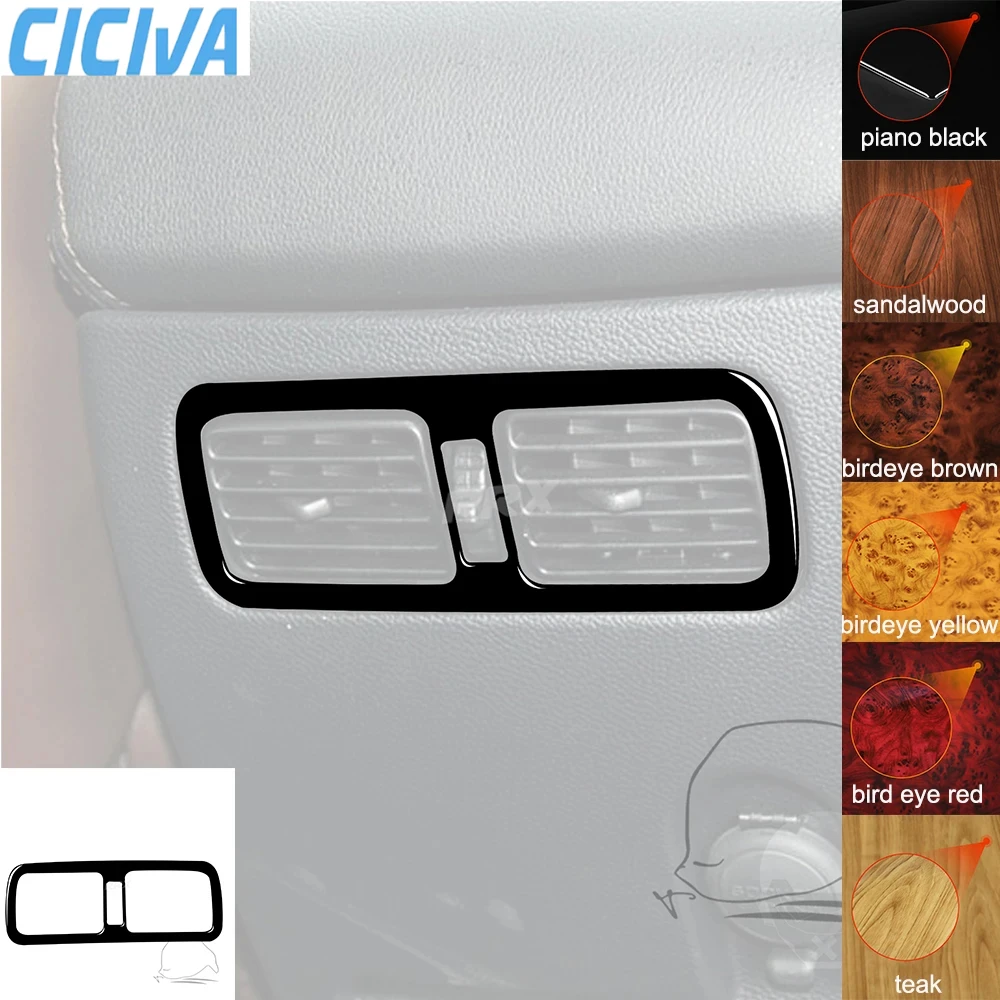 

For Infiniti FX QX70 2009-Up Rear Air Outlet Trim Frame Tuning Cover Piano Black Sticker Car Interior Decorative Accessories