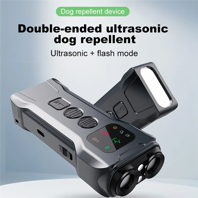 

GYTB-Ultrasonic With Screen Dog Repellent Bark Deterrent With Illumination Flashlight Pet Deterrent Tool Dog Trainer