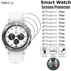 Protector de pantalla para reloj inteligente, película protectora de vidrio templado, diámetro de 35mm, 36mm, 37mm, 38mm, 39mm, 34mm, 33mm, 32mm y 31mm, 5 piezas