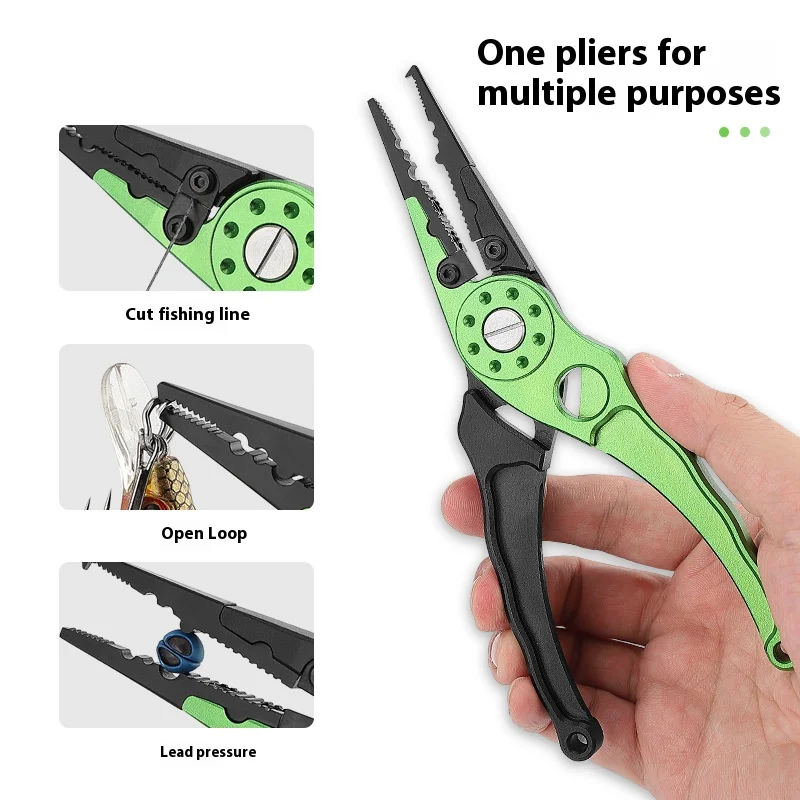 Lua Tools Multifunctional Green Novice Fishing Tools Easy To Get Started Portable Folding Lua Pliers Fish Controller Set