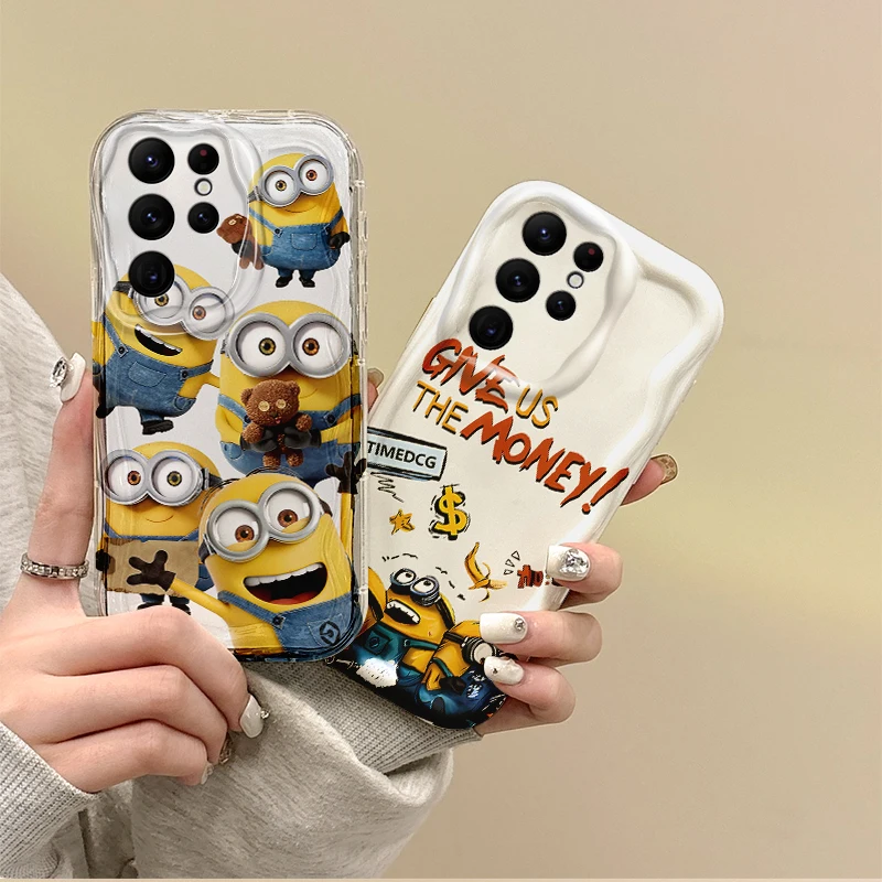 

Cute M-Minions Cartoon Phone Case for Samsung Galaxy A35 A34 A33 A32 A24 A23 A22 A13 A12 M55 M54 M35 M14 Dustproof Silicone Case