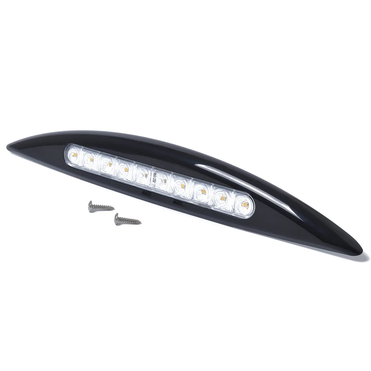 สำหรับไฟภายนอกรถบ้านและเรือยอชท์ ไฟบังแดด ไฟระเบียง ไฟ LED 12V สีดำและสีขาว 8W