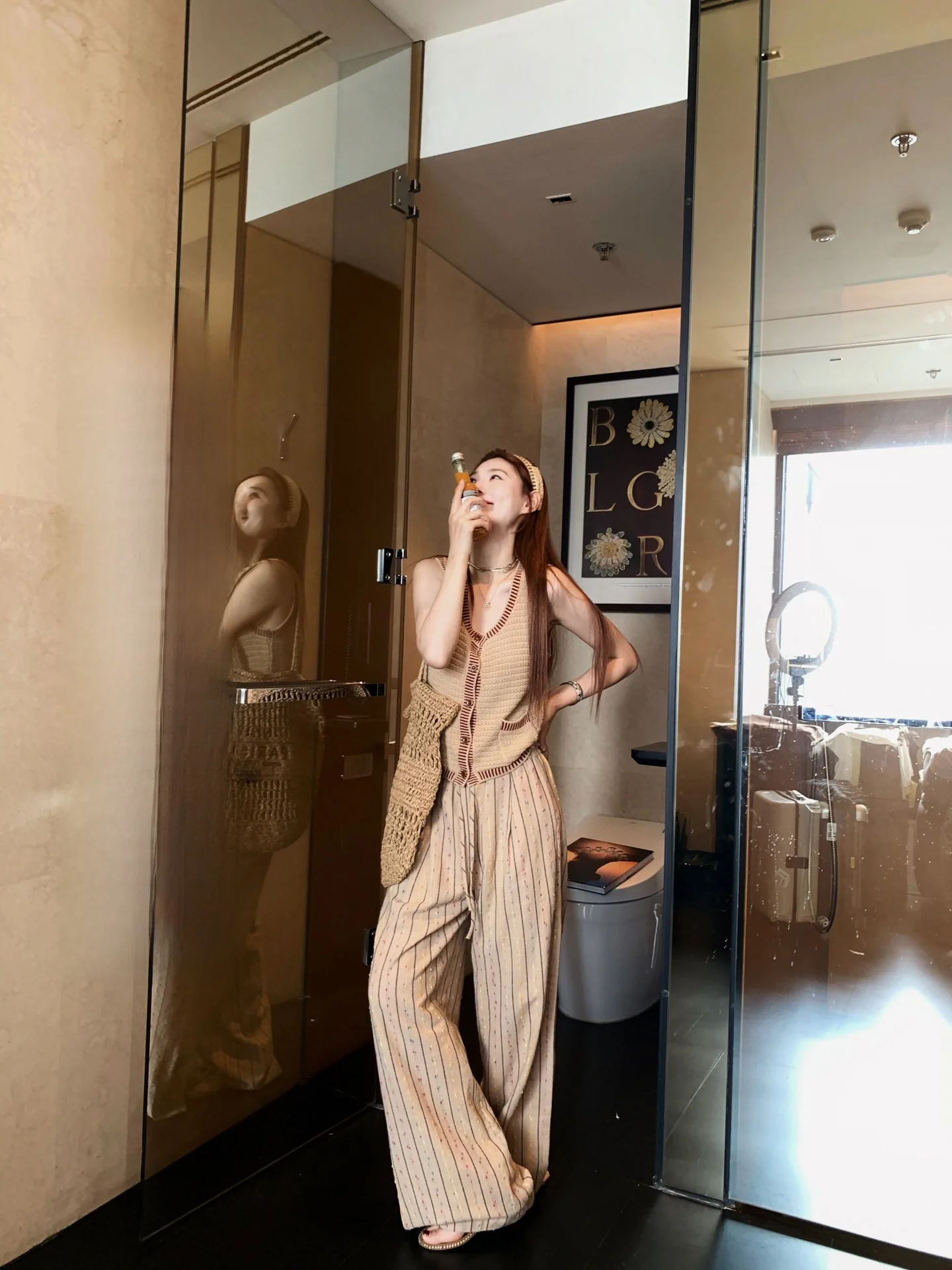 

Вязаный жилет Little Lady с цветными блоками, из синтетического волокна, с круглым вырезом, на одной пуговице, для повседневной носки