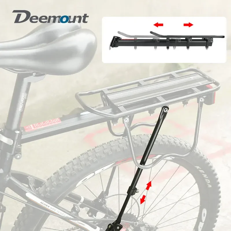 Deemount Bicycle Luggage Carrier Cargo Rear Rack Shelf Cycling Bag Stand Holder Trunk Fit 20-29\'\' Mtb &4.0\'\'  Fat Bike