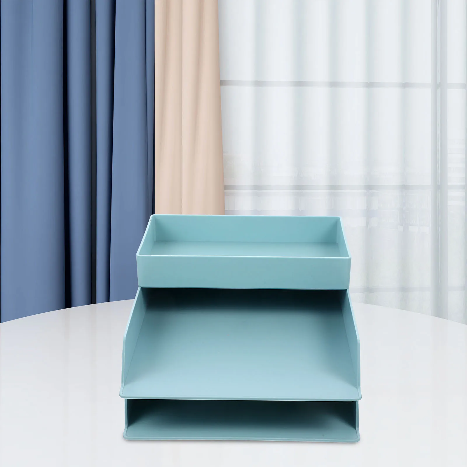 1Set Office File Shelves Organizing Shelf for Desktop Storage of Documents Letters Folders Simple Storage Holder