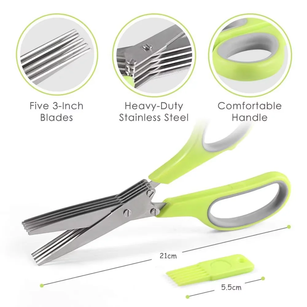 5 лезвий, ножницы для трав из – обзор и цена Herb Scissors 5 Blade