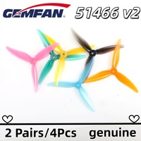 4PCS Gemfan Hurricane 51466 MCK V2 3-Blade PC Propeller 2CW+2CCW for 2306 2207 motor DIY Parts For RC FPV Freestyle 5inch Drones