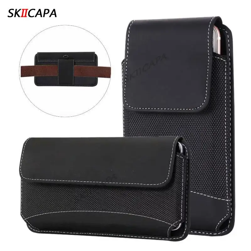 Oxford cloth leather Waist Bag For Oukitel WP18 WP15 WP13 K9 Pro Belt Clip Holster phone pouch cover For Oukitel C22 C21 C23 Pro