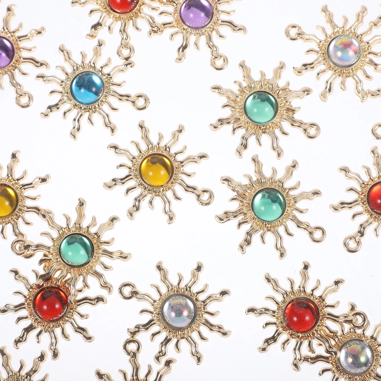 

30Pcs Flower Charms Alloy Pendants DIY Jewelry Supplies for Earrings Bracelets Necklaces Creative Jewelry Making