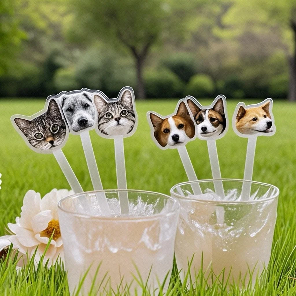 مخصص شخصية صور كوكتيل شرب النمام حفلة تذكارية النمام الاكريليك كوكتيل حفلة شرب اثارة العصي