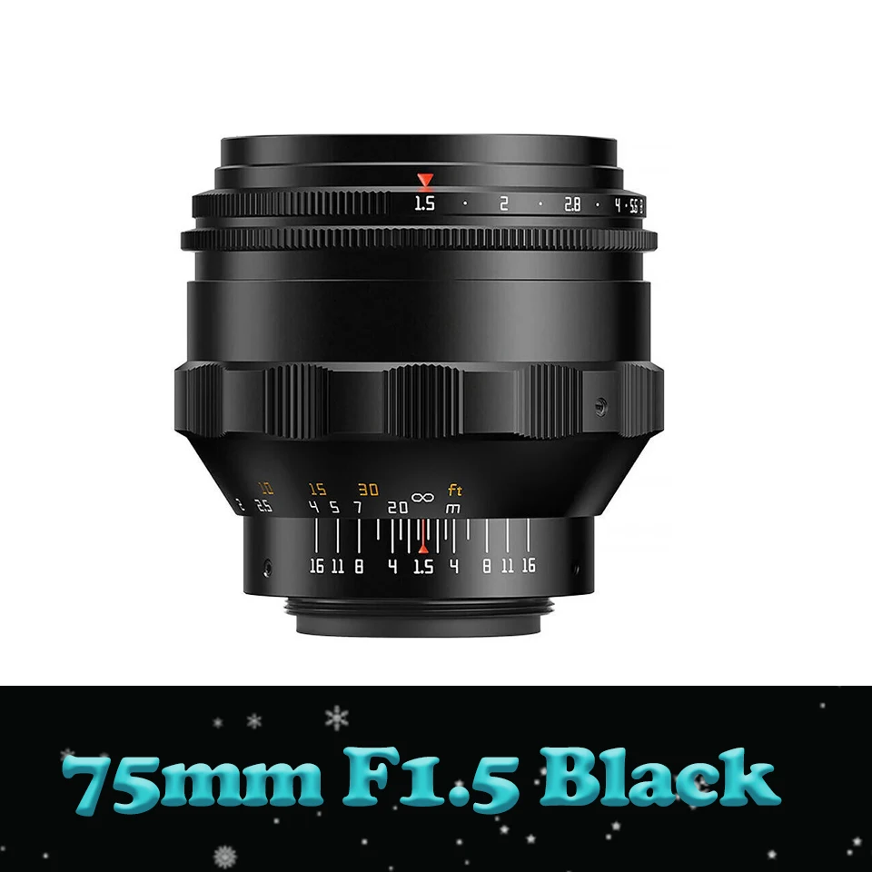 TTArtisan 75mm F1.5 M42 マニュアルレンズ