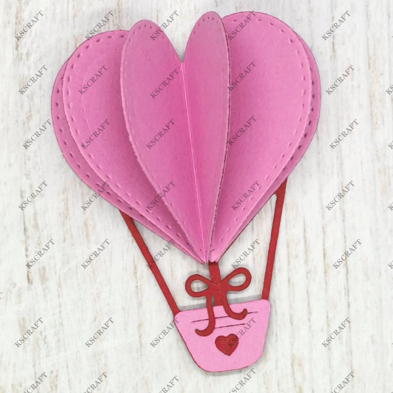 KSCRAFT Heart Hot Air Balloon Shaker Cutting Dies Stencils for DIY Scrapbooking Decorative Embossing DIY Paper Cards