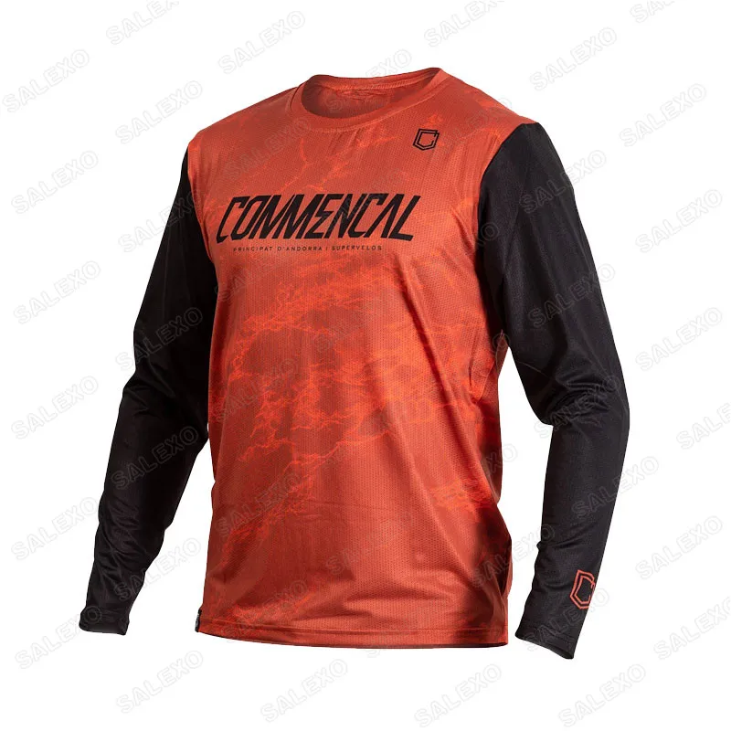 Commencal Downhill Jerseys Men Long Sleeves MTB Bike Shirts Offroad DH Motorcycle Jersey Motocross Sportwear Clothing Jersey