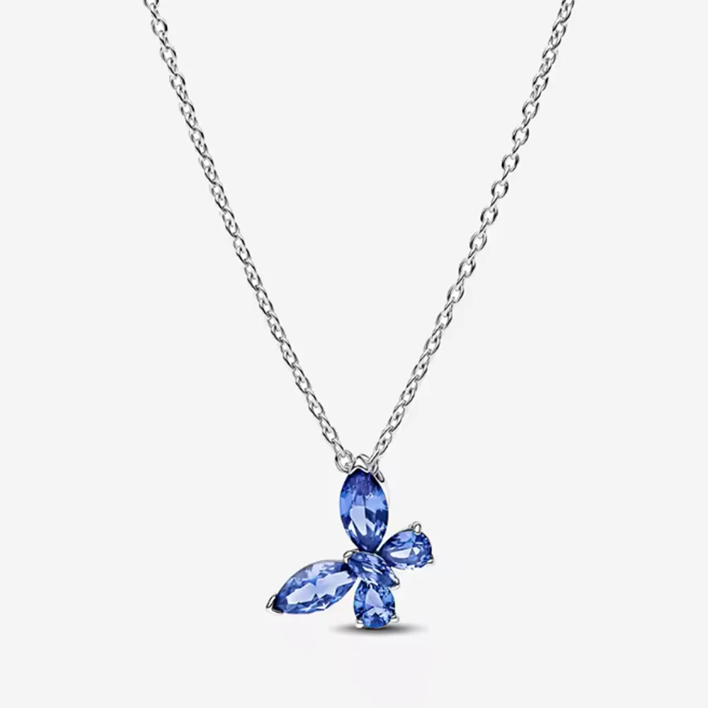2026 Neue 925 Silber Schleifen-Liebes-Schlüsselanhänger-Halskette für Damen – DIY-Modeschmuck-Geschenk für Hochzeiten und Partys