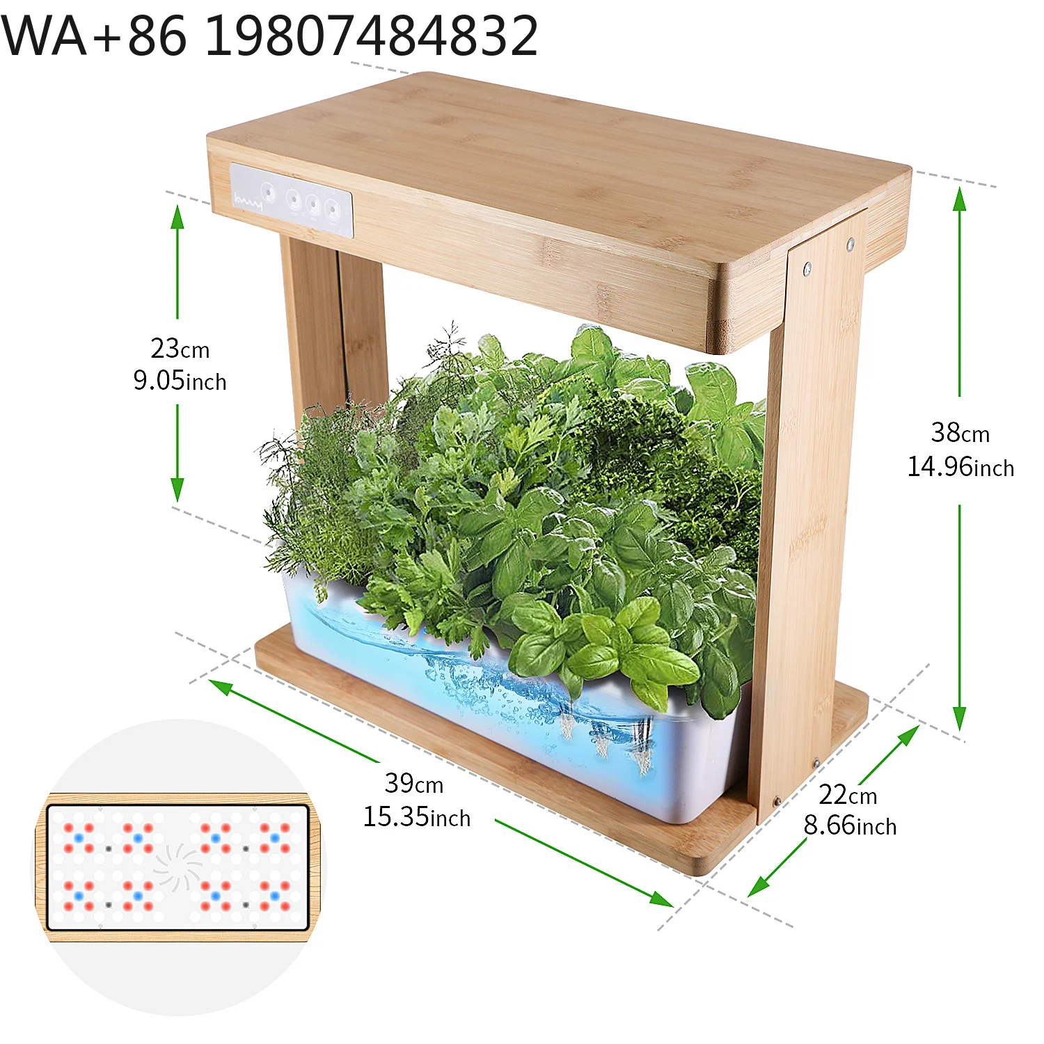 Doğal Bambu Çerçeveli 8 Bölmel - Hydroponic Grow Pod incelemesi ve fiyatı