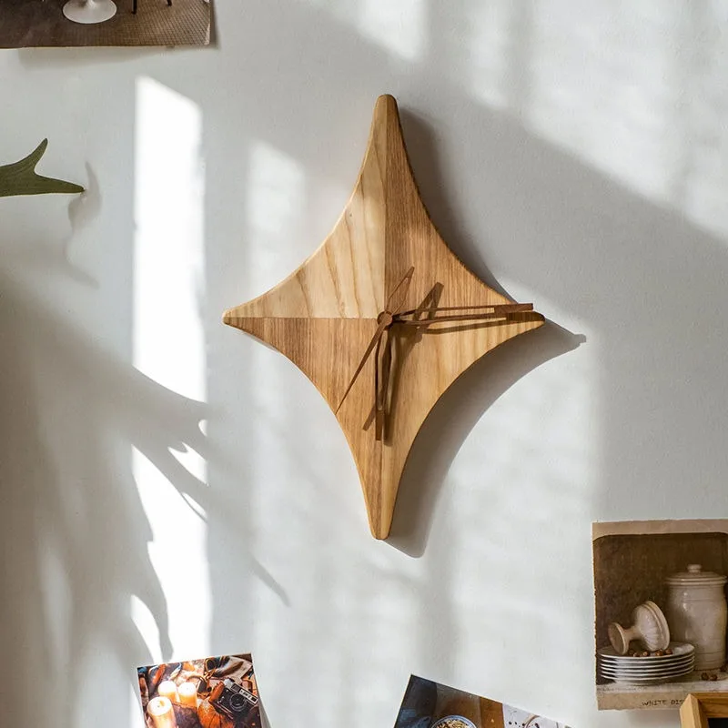 

Simple Modern Wall Clock Art Creative Star Shape Noiseless Living Room Wall Clocks Nordic Luxury Aesthetic Home Decorations
