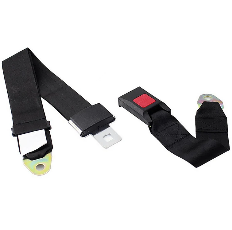 Car Safety Belt Safety Two Bolt Point Adjustable Belt Black Universal Car Vehicle Belt Extension Extender Strap