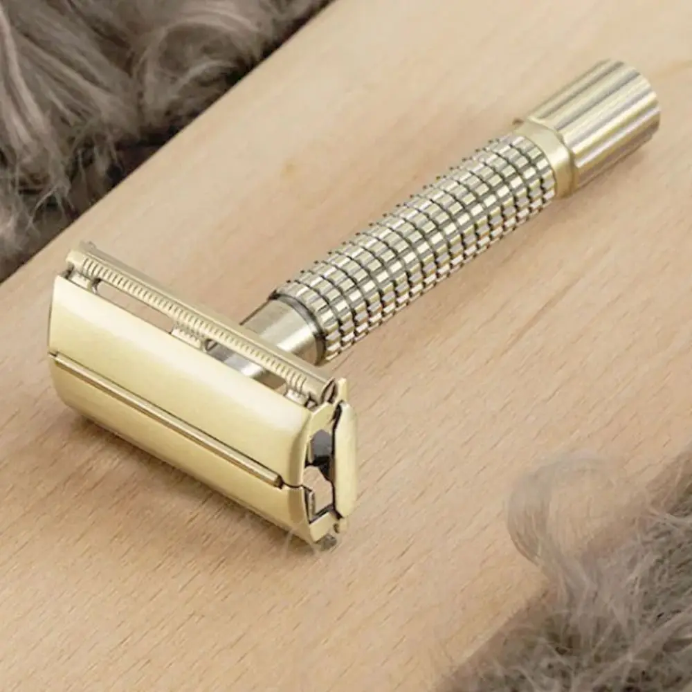 Exquisite Retro Safety Razor Stainless Steel Double Edge Handle Razor Manual Shaving Tool Barber
